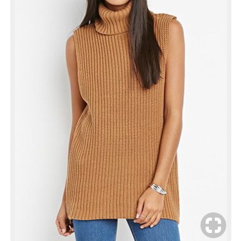 Zippered Turtleneck Tunic